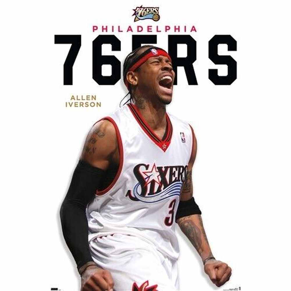 Allen Iverson Feature Series Licensed Poster 22.375" x 34" New! Sports Mem, Cards & Fan Shop:Vintage Sports Memorabilia:Posters Style Your Walls